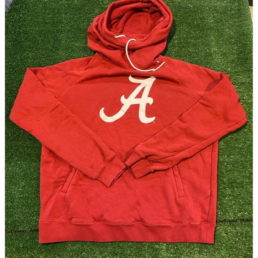 Womens Alabama Crimson Tide hoodie large sweatshirt nike cowl neck ladies Y2K - Picture 6 of 11